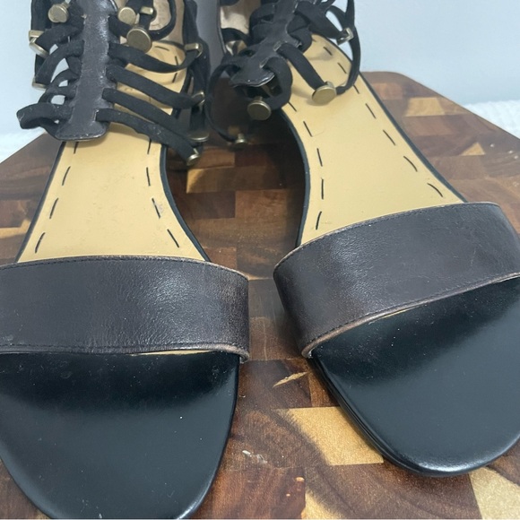 Nine West Black Gladiator Sandals 6M - Picture 2 of 8